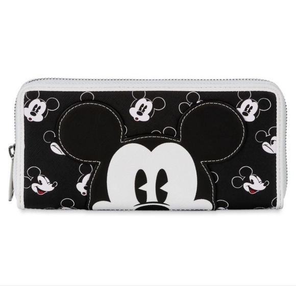 NWT Lounfefly Disney Parks Mickie Mouse zip around Long Wallet π€π€π€π€ - Picture 1 of 4